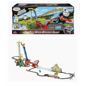 ✅Thomas & Friends TrackMaster, Thomas' Sky-High Bridge Jump Train Set “New”